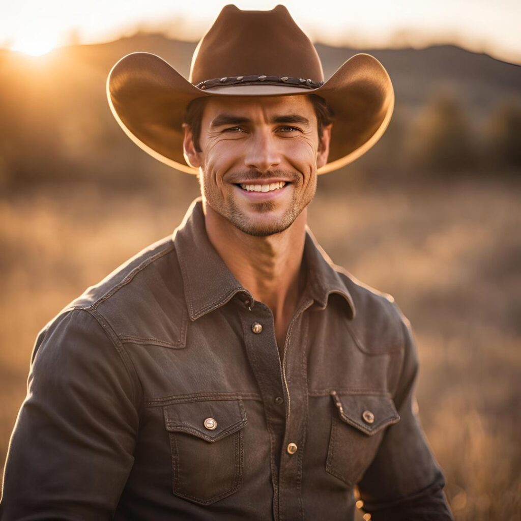 A man wearing a cowboy hat Many Lives Ranch