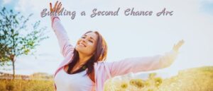 A woman stretching her arms in the air, Second Chance Character Arc, BarbaraEllinAFox.com