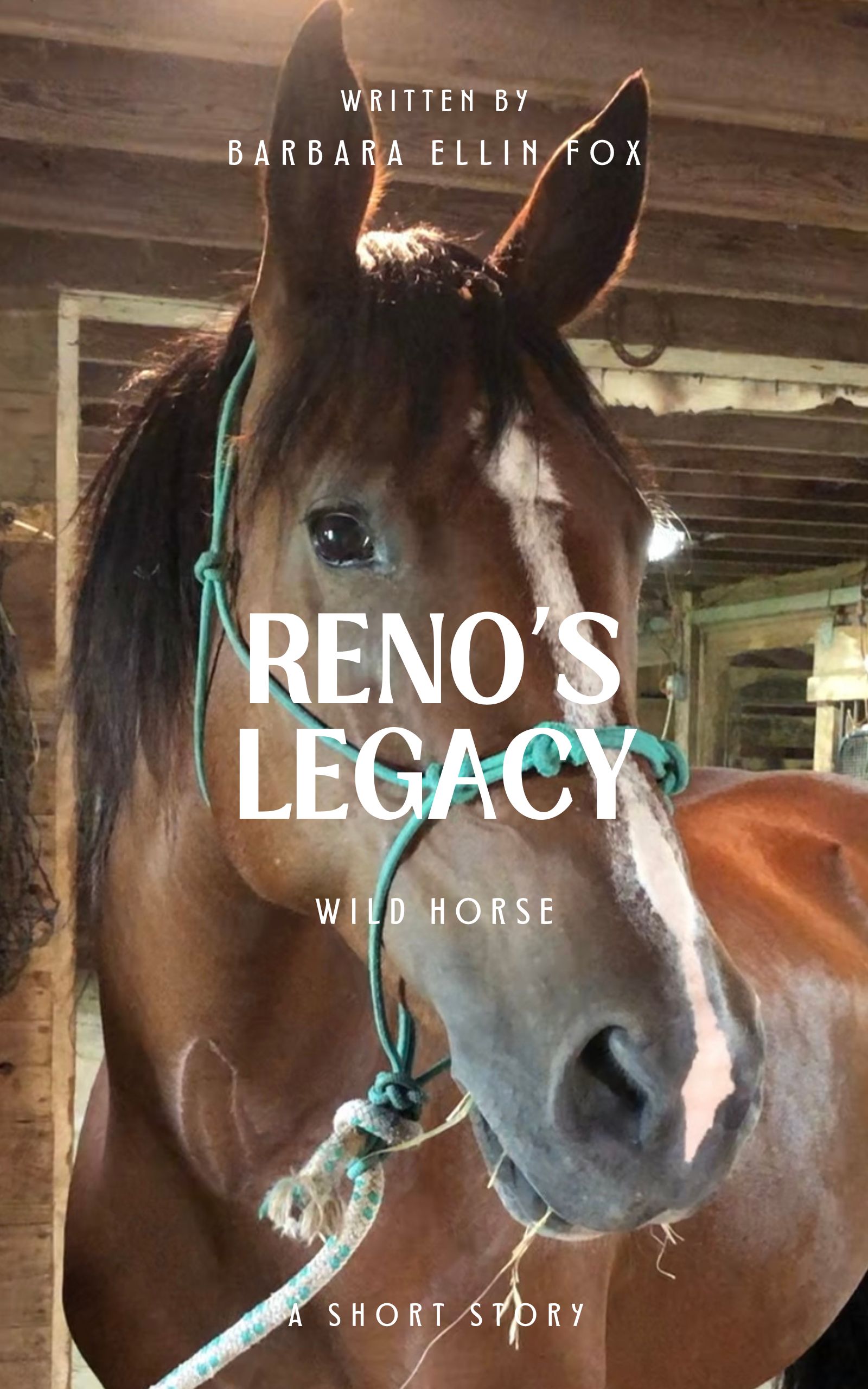 A brown horse with the words Reno's Legacy